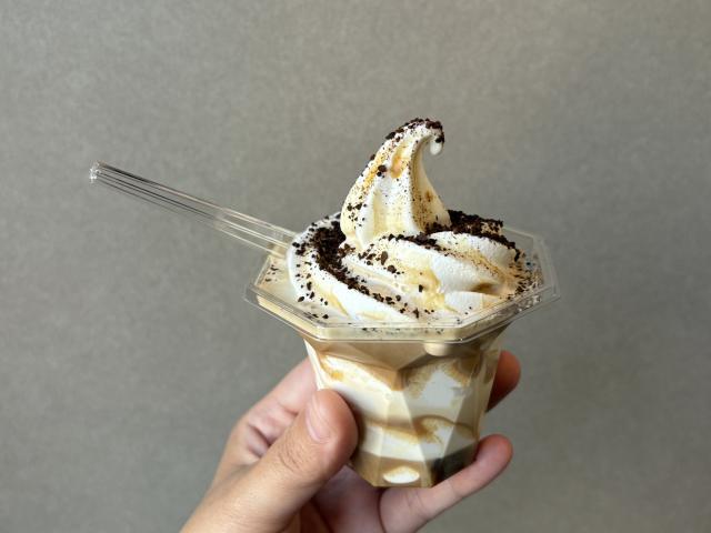 コーヒー専門店の“アフォガード”にミニソフト