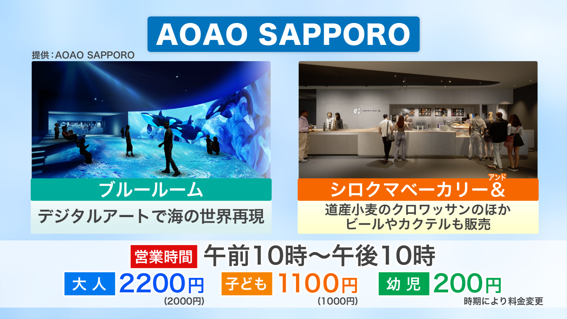 「AOAO　SAPPORO」では魚を見ながら食事やお酒も楽しめる