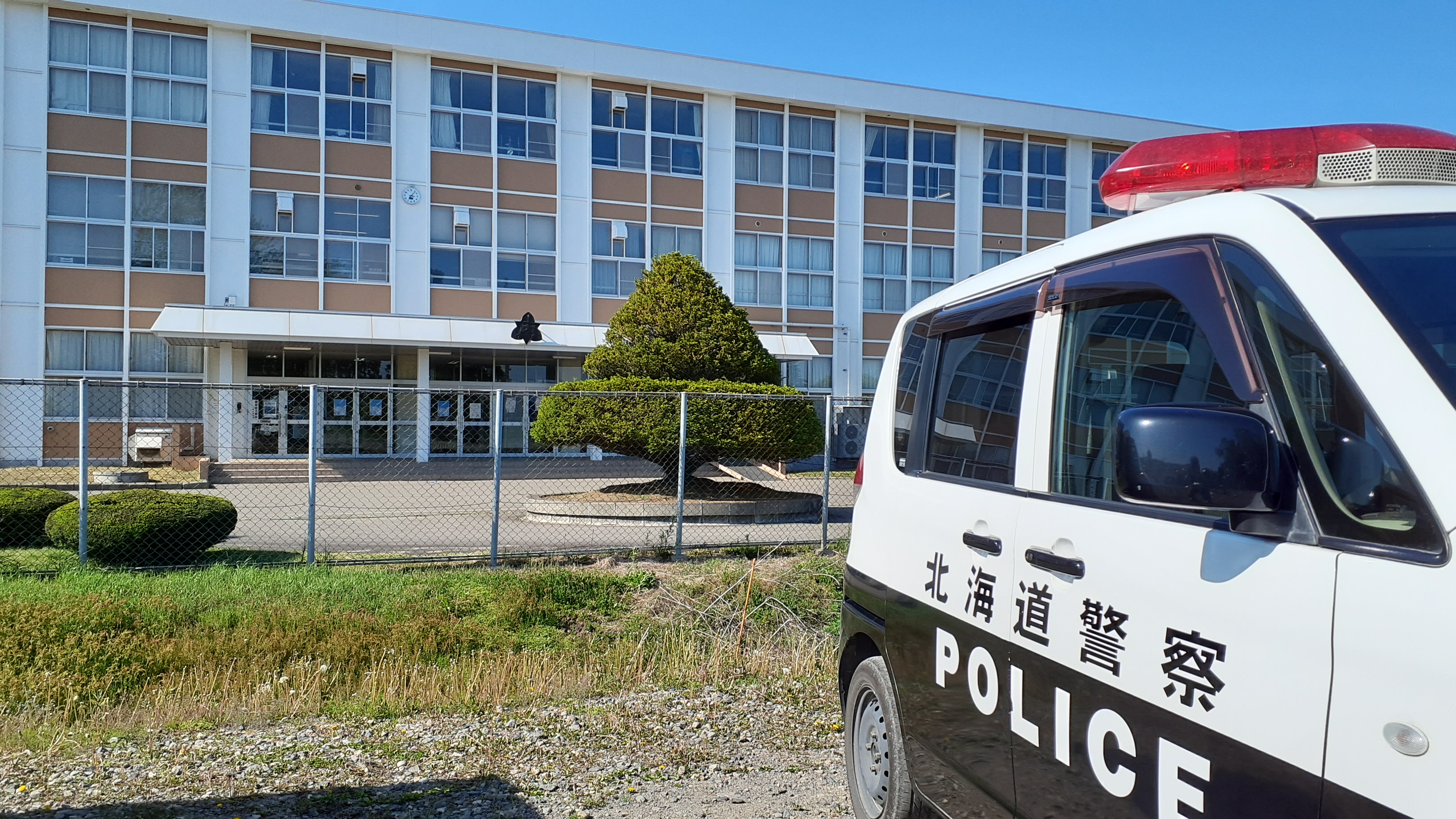 複数の生徒が体調不良を訴えた共栄中学校（北海道音更町）