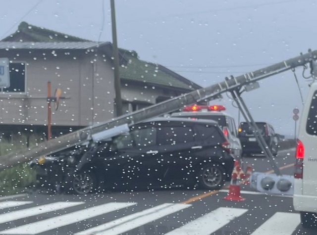 事故があった現場（撮影：視聴者）