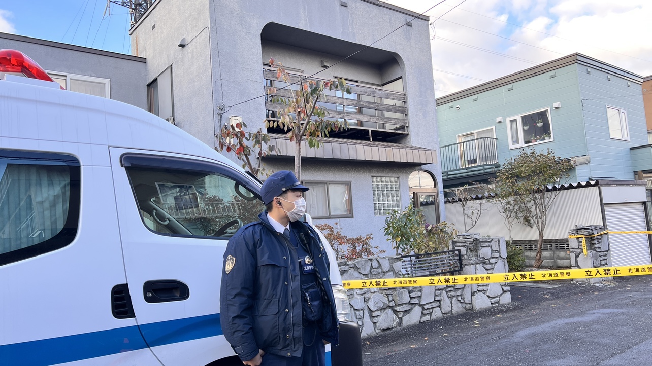 女性の遺体が見つかった現場　札幌市豊平区
