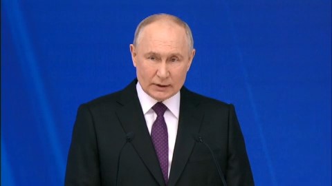 圧勝が確実視されるプーチン大統領（ロシア大統領府）