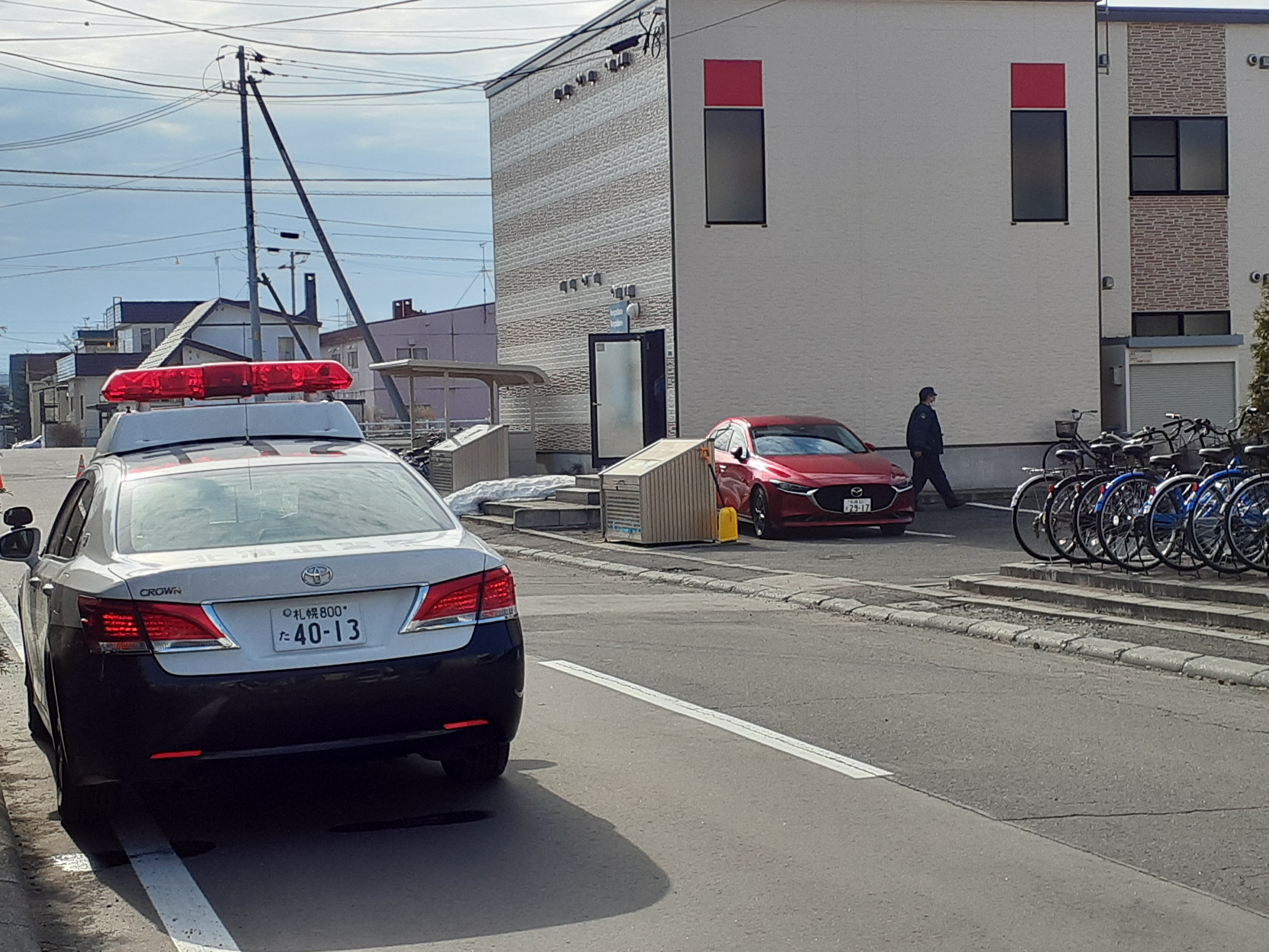事件があった現場（恵庭市）