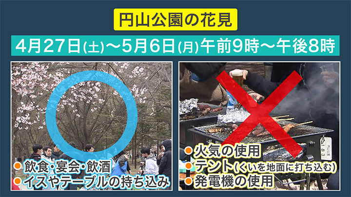 円山公園 お花見のルール