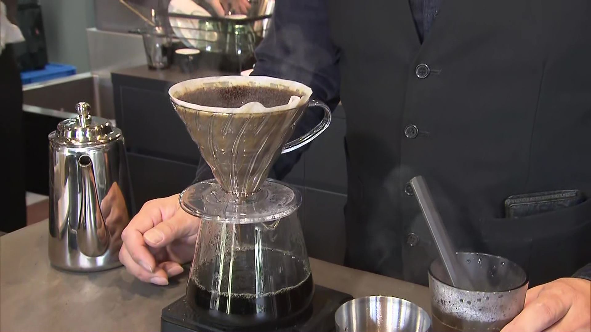 ジェラートにあわせたコーヒーも