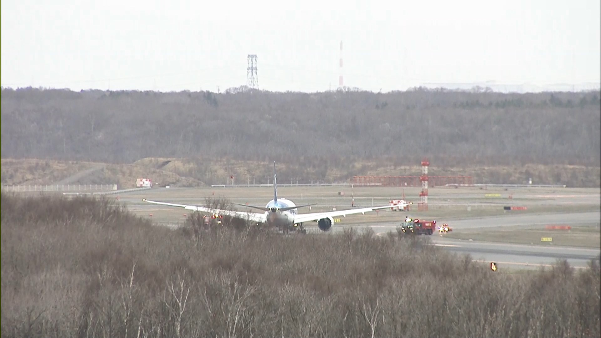 機体トラブルがあったANA機（新千歳空港）