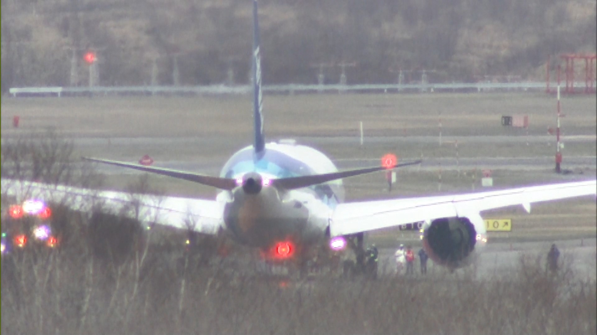 機体トラブルがあったANA機（新千歳空港）