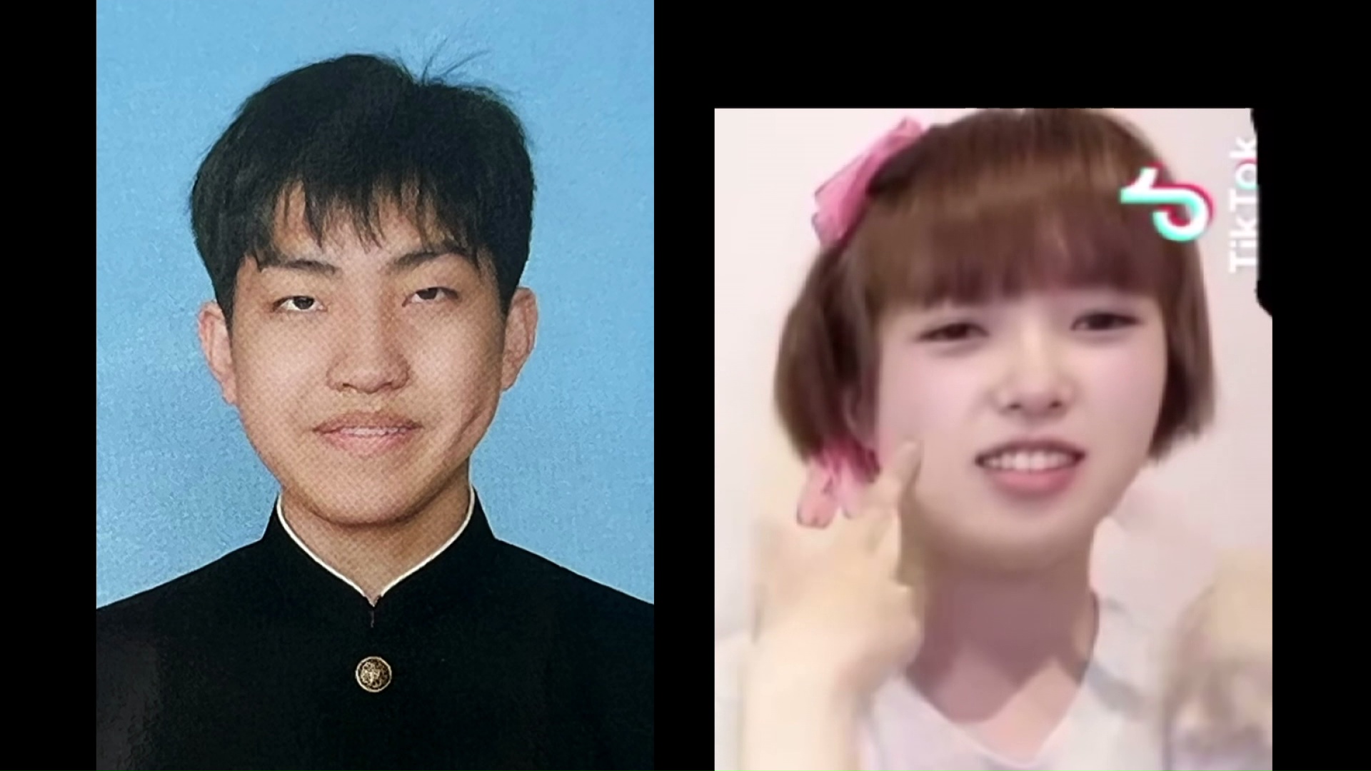 長谷さん(左)と八木原容疑者(右)