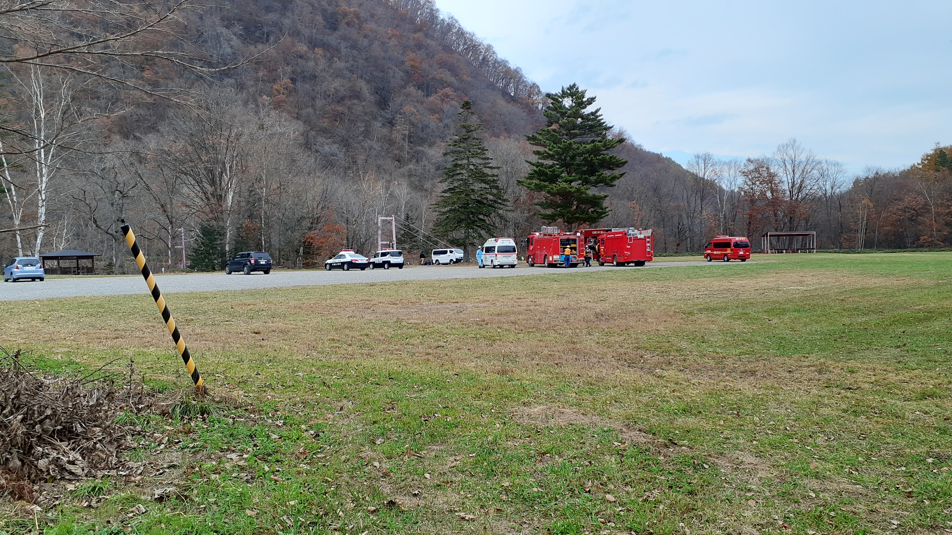 男性が発見された現場付近(帯広市岩内町)