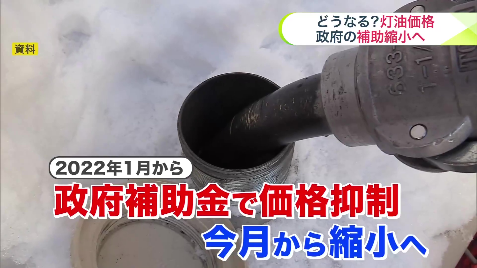 政府の補助金で価格抑制 今月から縮小