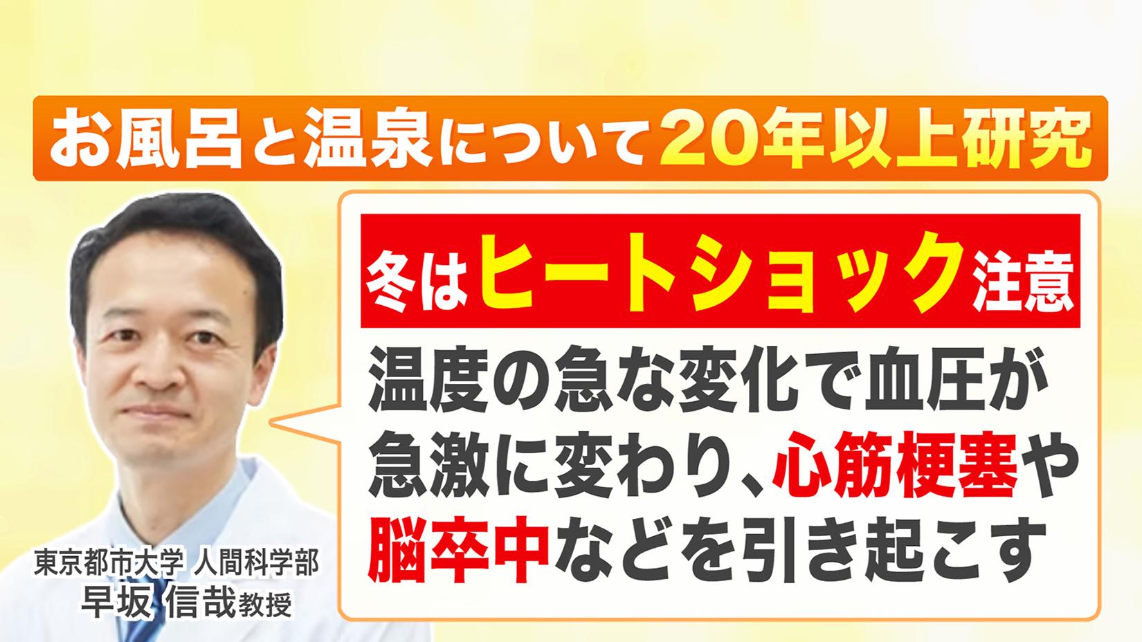 冬はヒートショックに注意