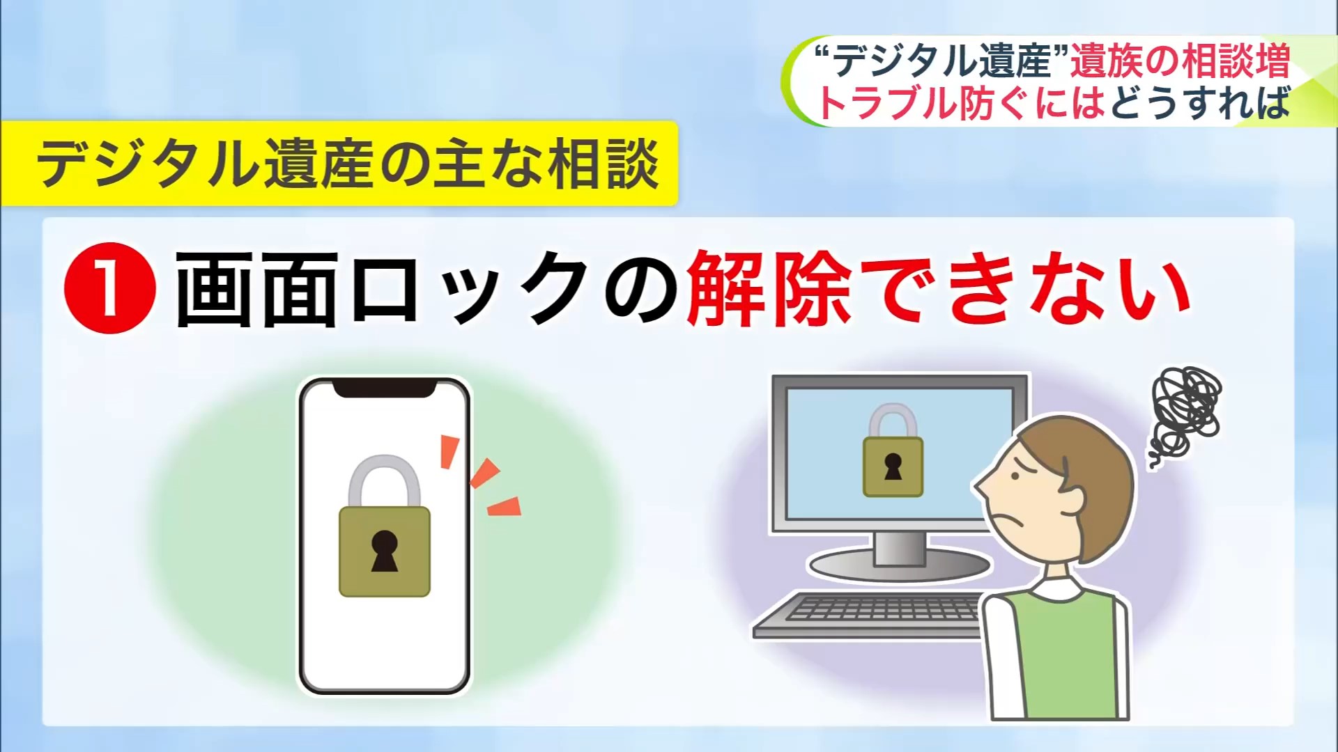 画面ロック解除できない!