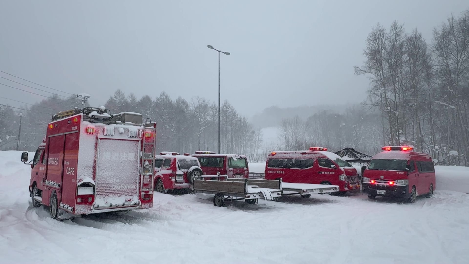 雪の事故も発生