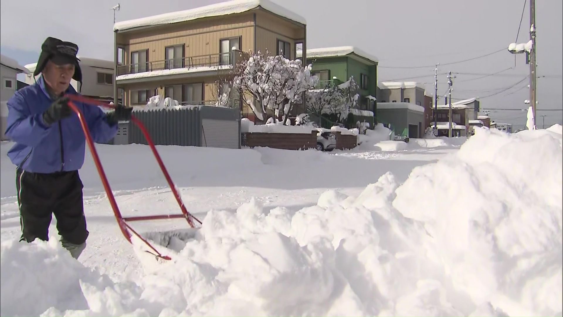 2日間で降った雪が 2日間で降った雪が