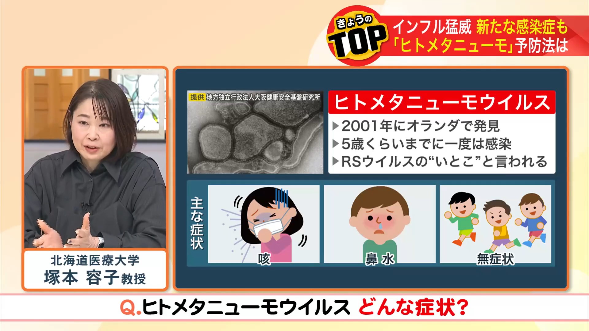 ヒトメタニューモウイルス…どんな症状が?