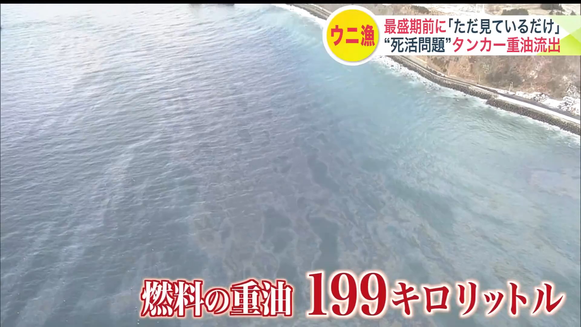 漏れ出した重油は199キロリットル