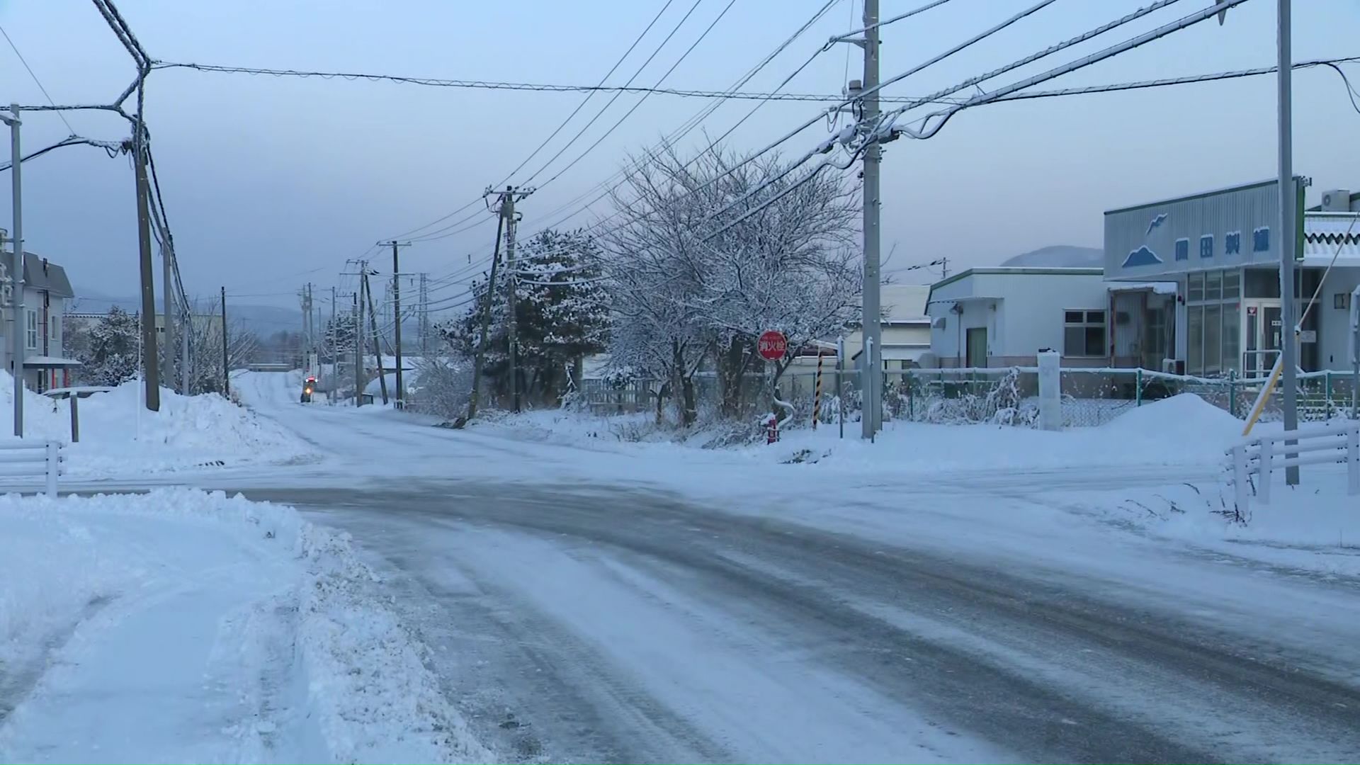 事故があった現場（北海道七飯町）