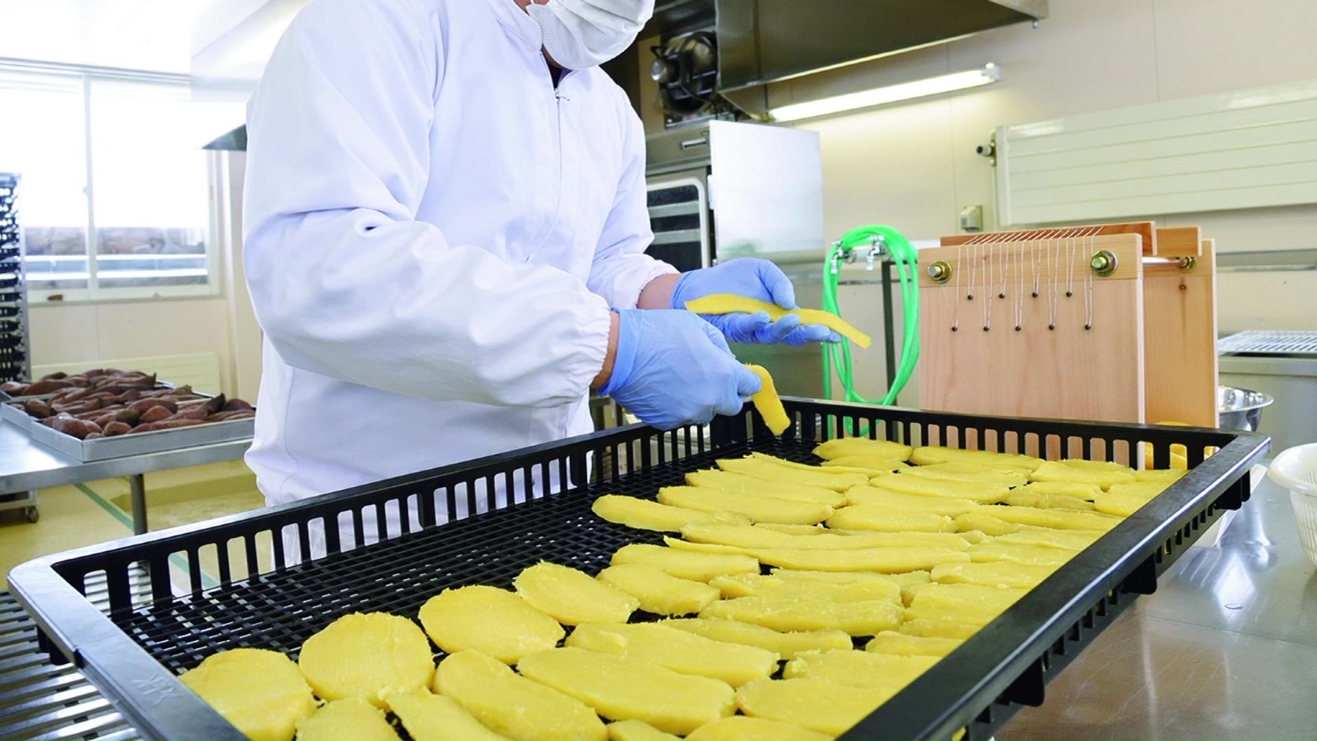 米農家が並行して干しいも作り