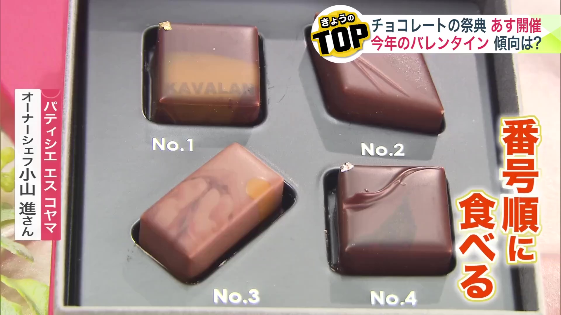 番号順に食べる