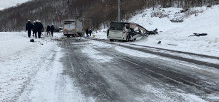 事故があった現場 北海道・湧別町
