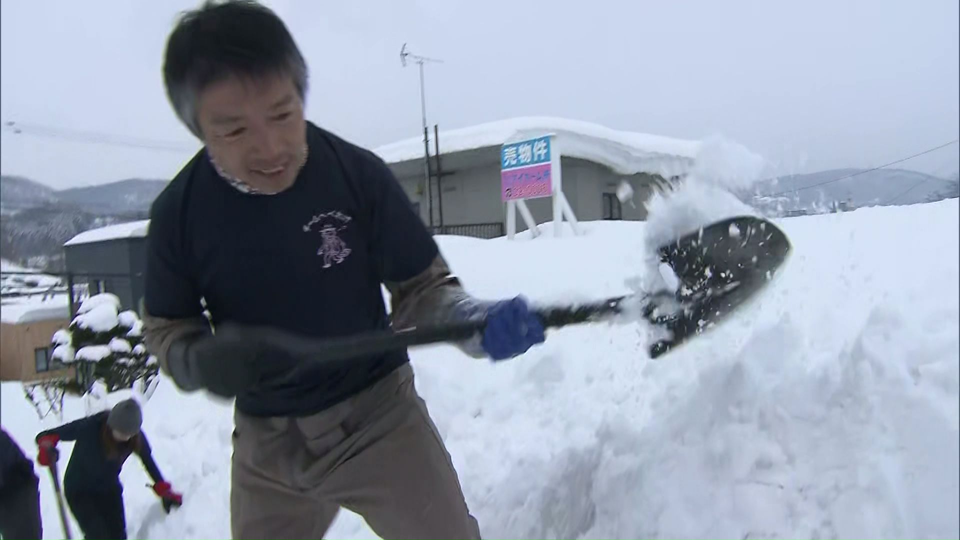 雪かき作業