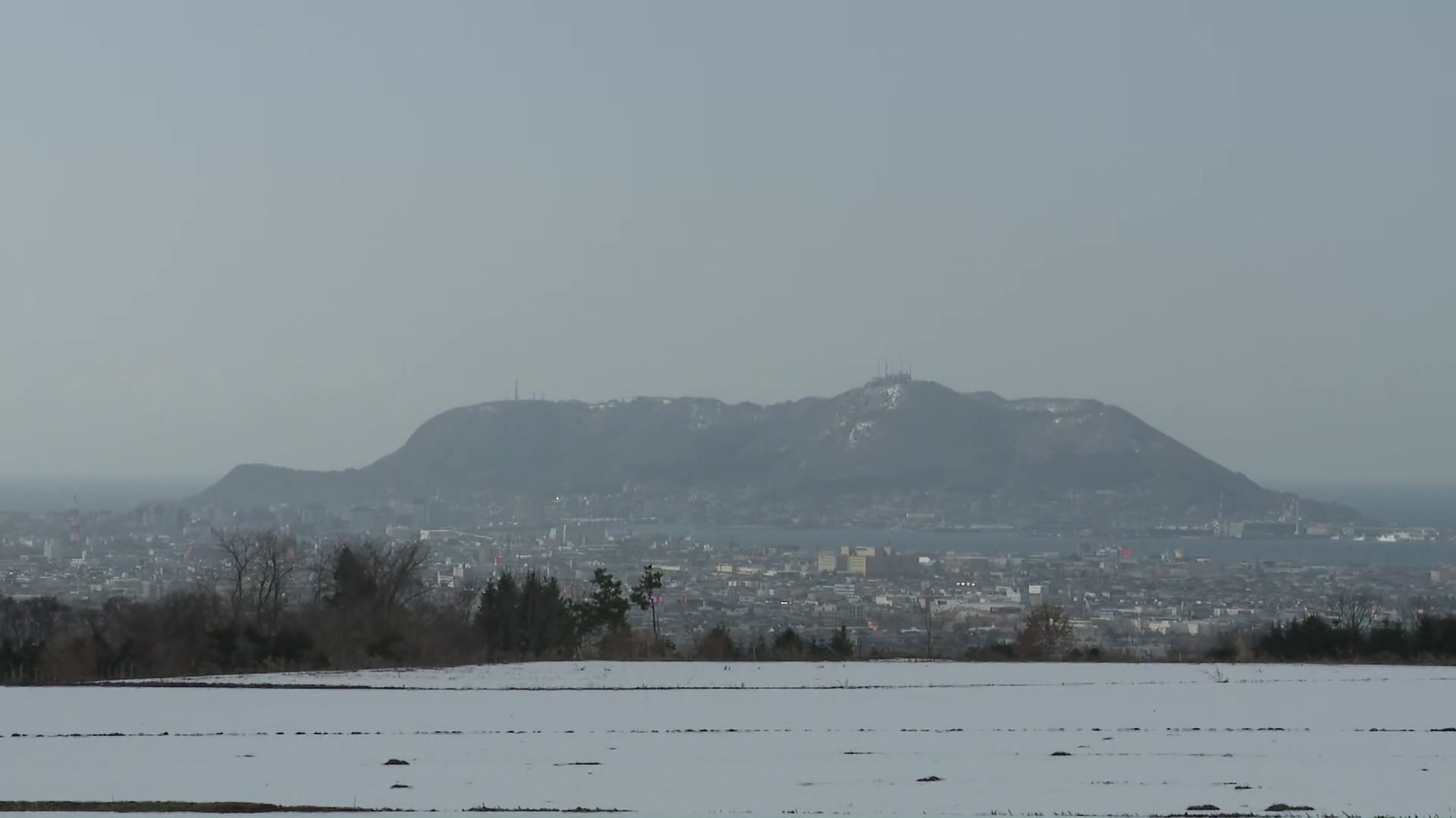 3月13日午前9時30分ごろの函館市の様子