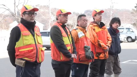 他地区のハンター２人も研修で参加