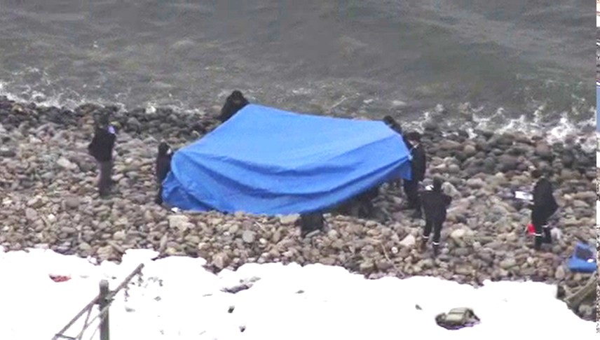 遺体が見つかった現場(24日)