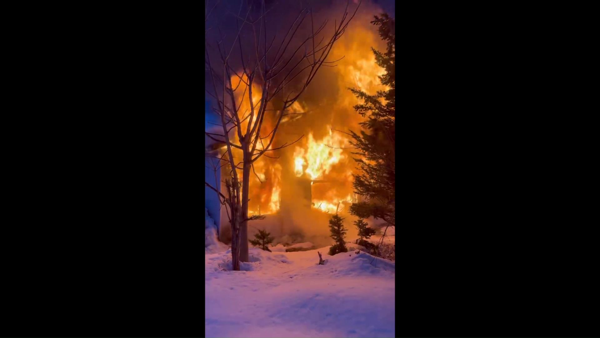 火事があった現場(撮影:視聴者)