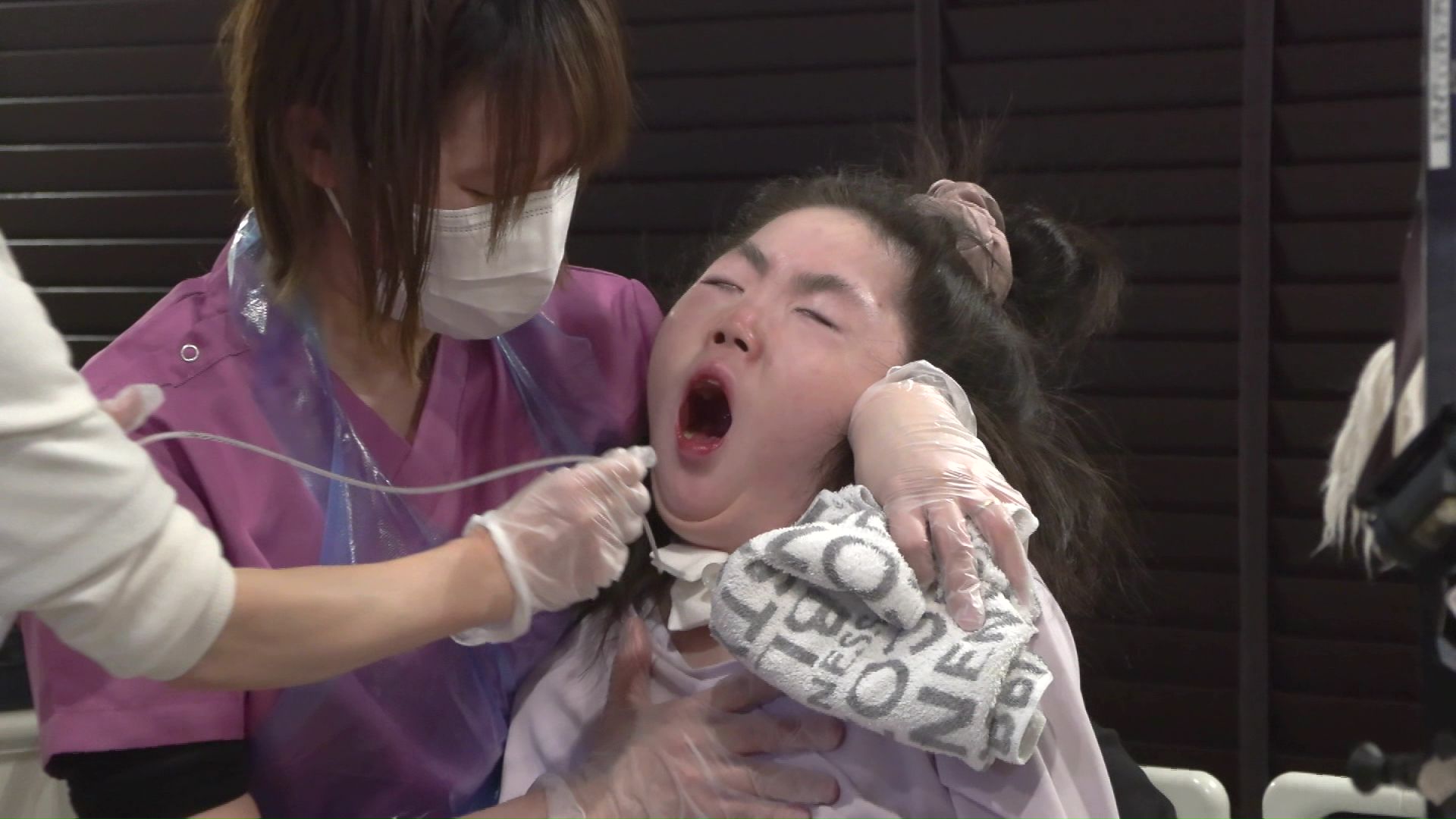 日中は医療スタッフが介護