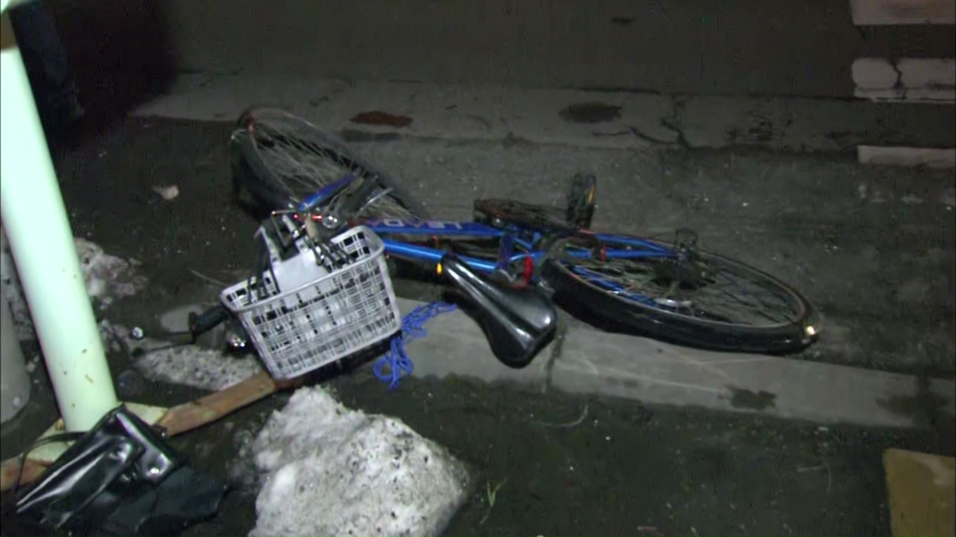 はねられた60代男性が乗っていた自転車