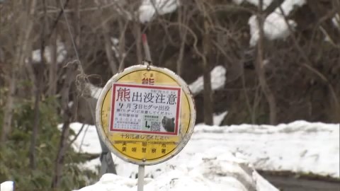 クマがまだいる可能性が高く、周辺への立ち入りは規制された