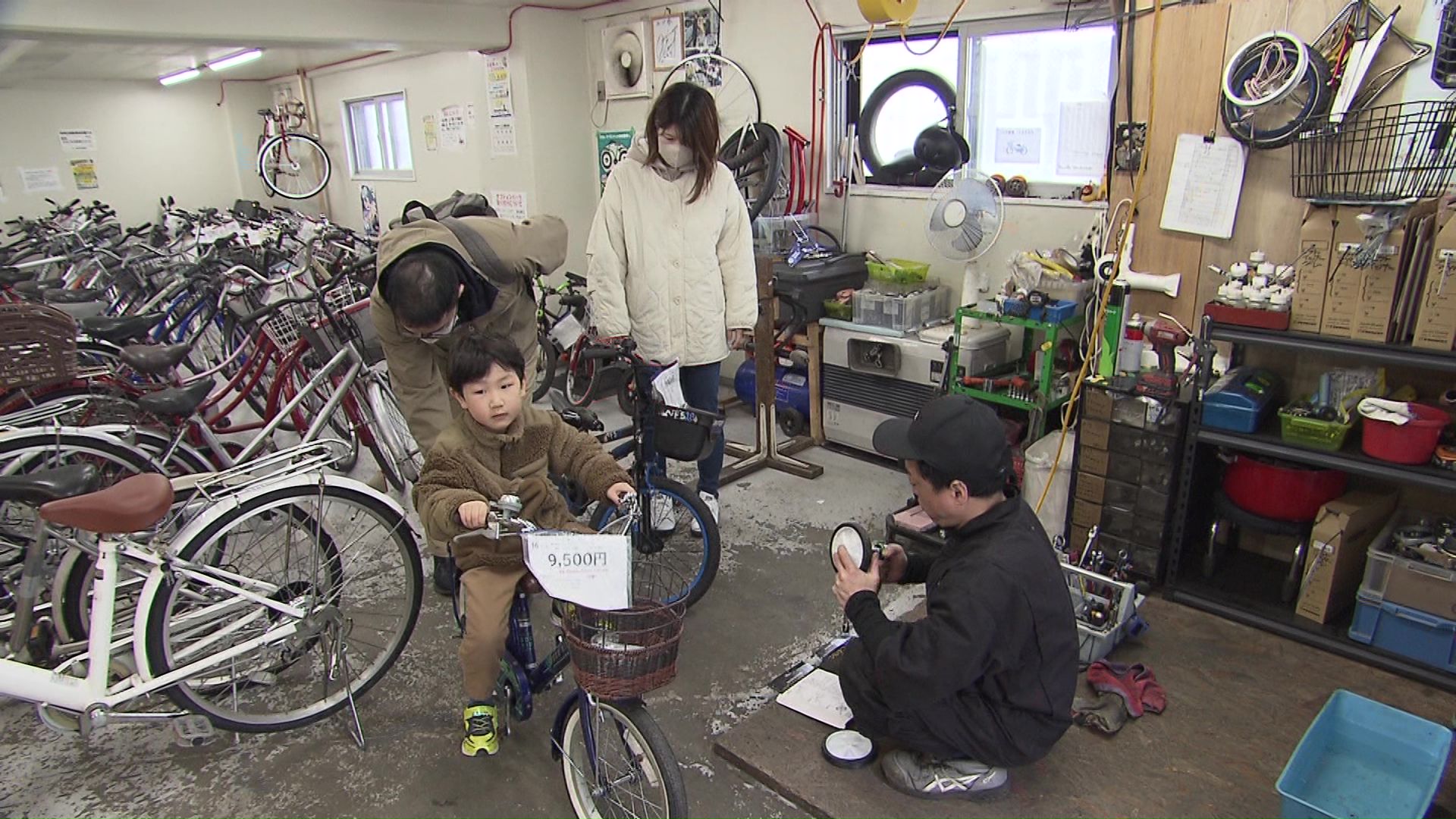 自転車販売店は書き入れ時