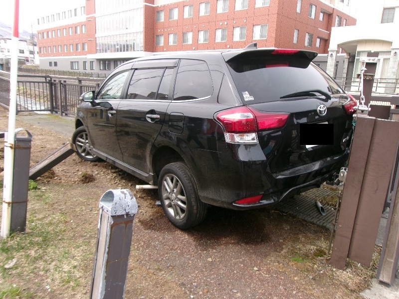 事故があった現場(提供 道警)