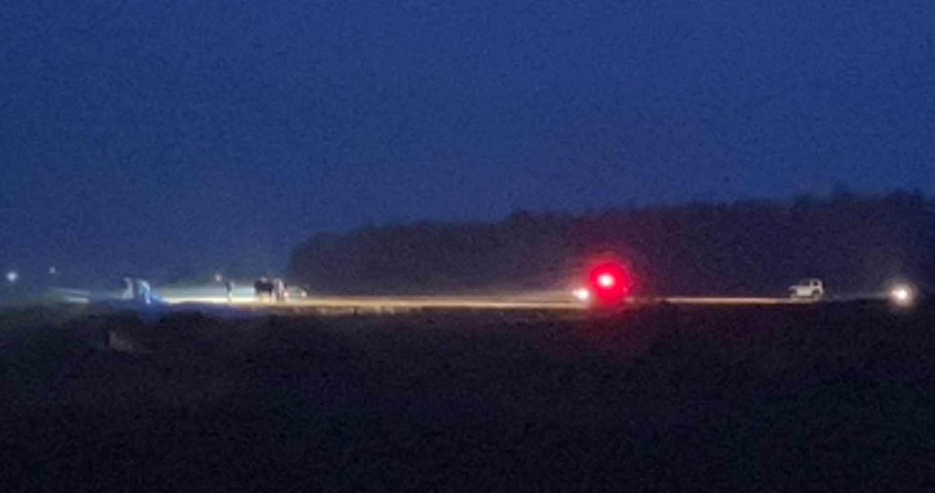 グライダー事故があった現場(北海道北見市)