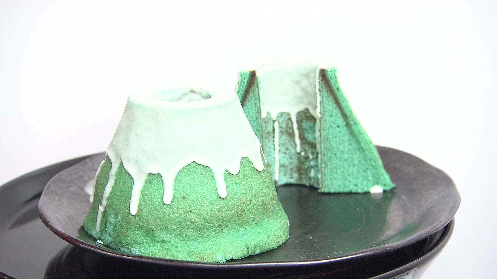 富士山の形をしたバウムクーヘン