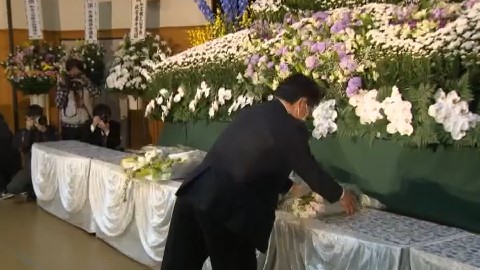 設置された献花所