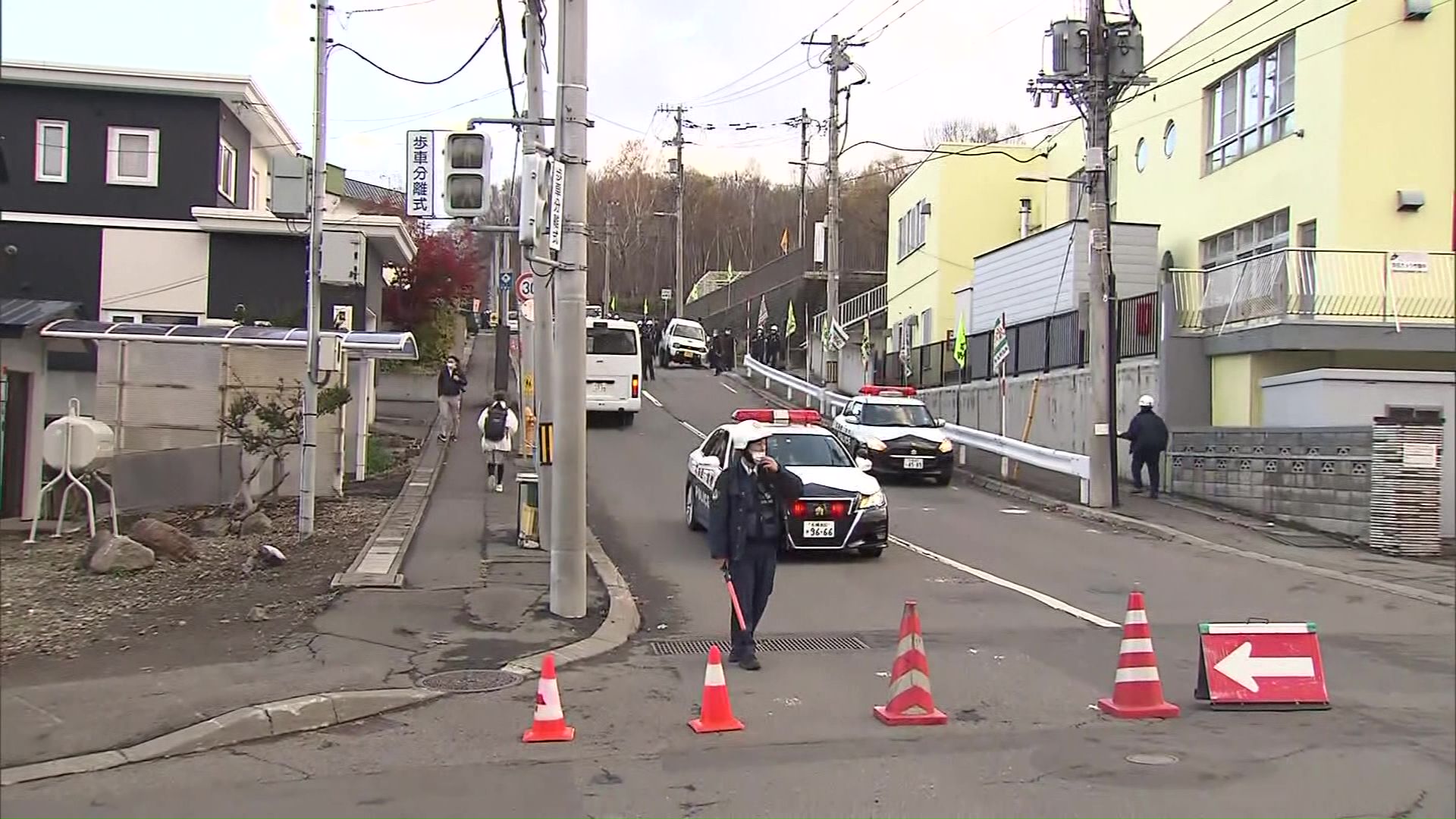札幌市西区の事故現場