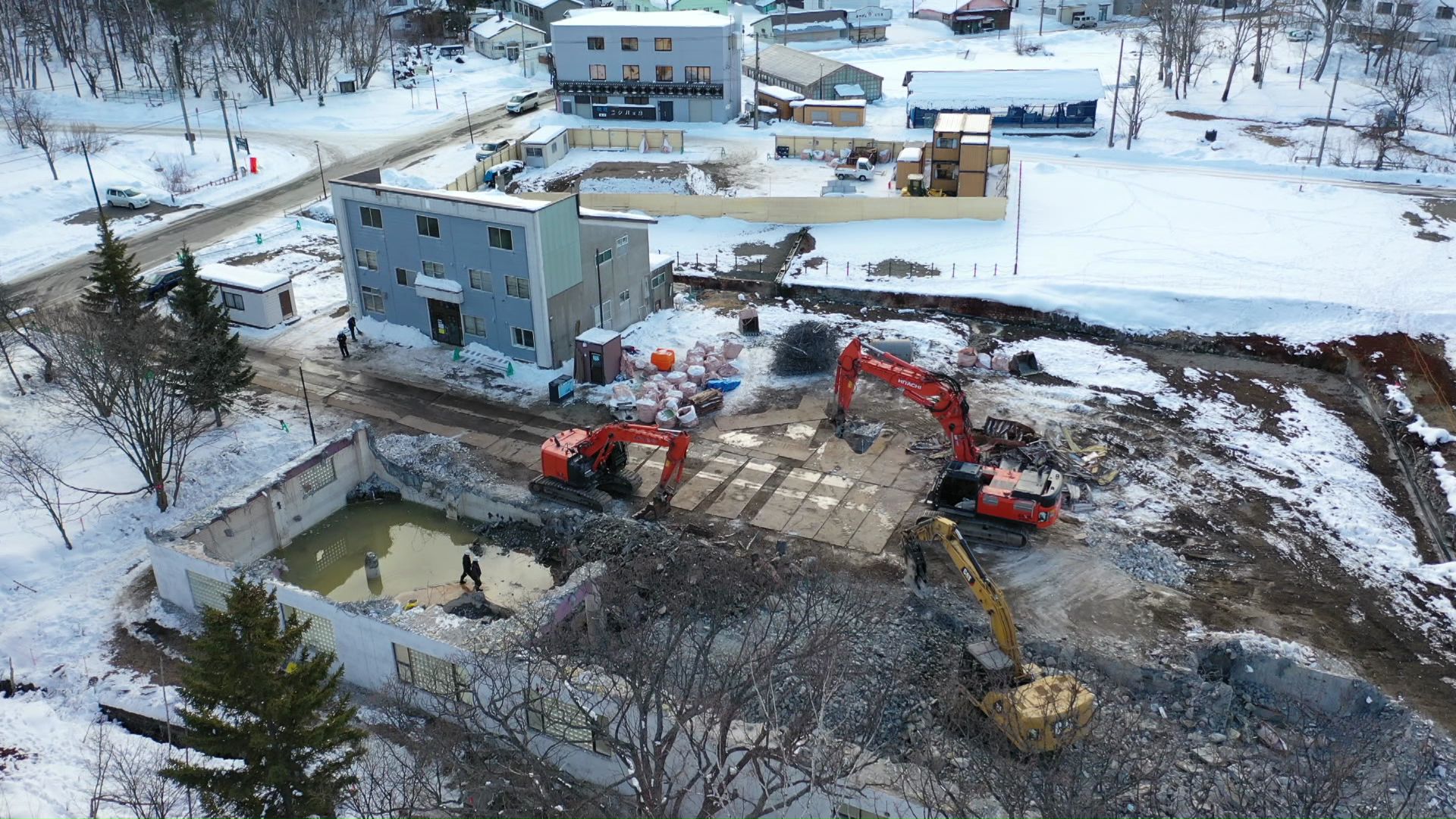 ホテルの解体作業 2022年(提供:視聴者)
