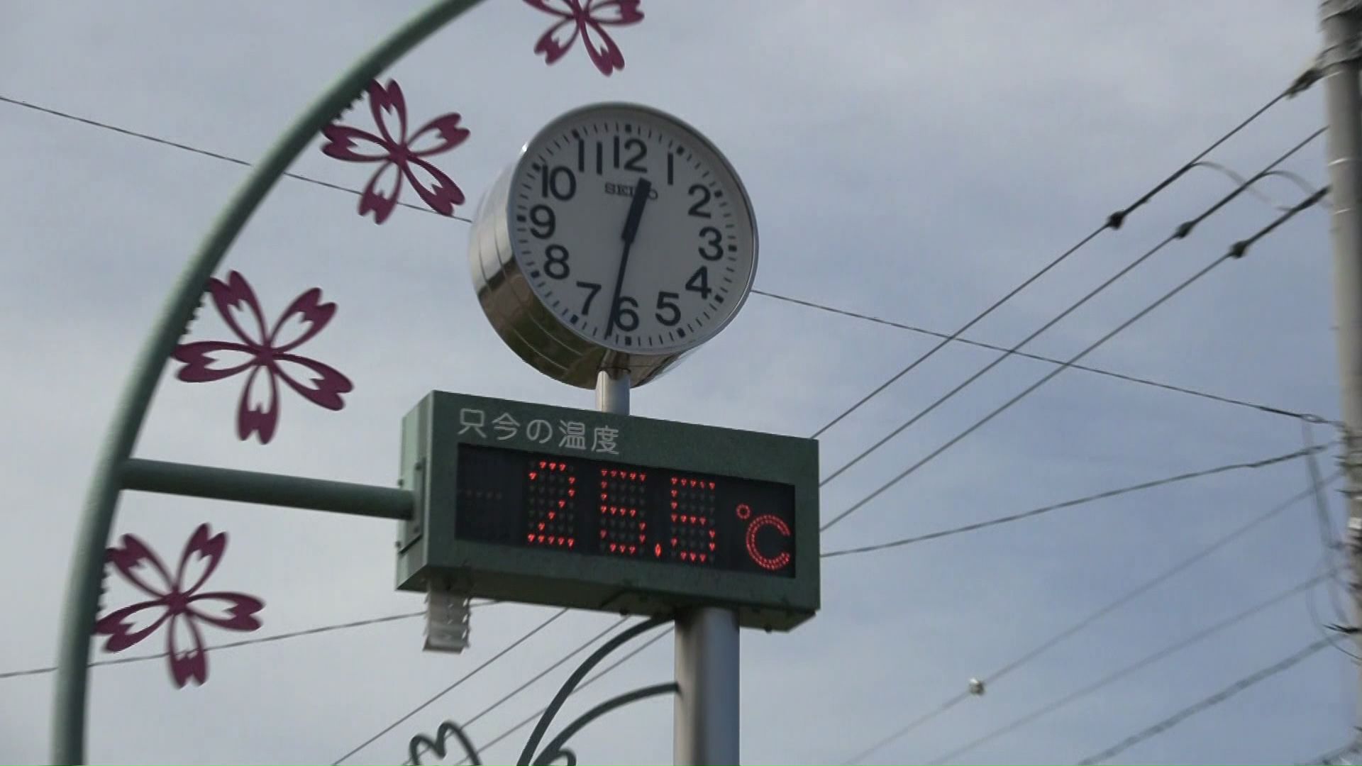 冬日から夏日に