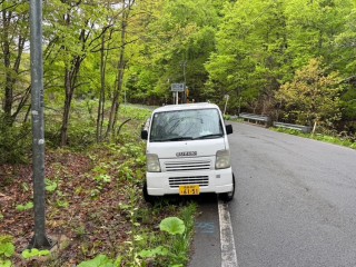 男性が乗っていた軽トラック