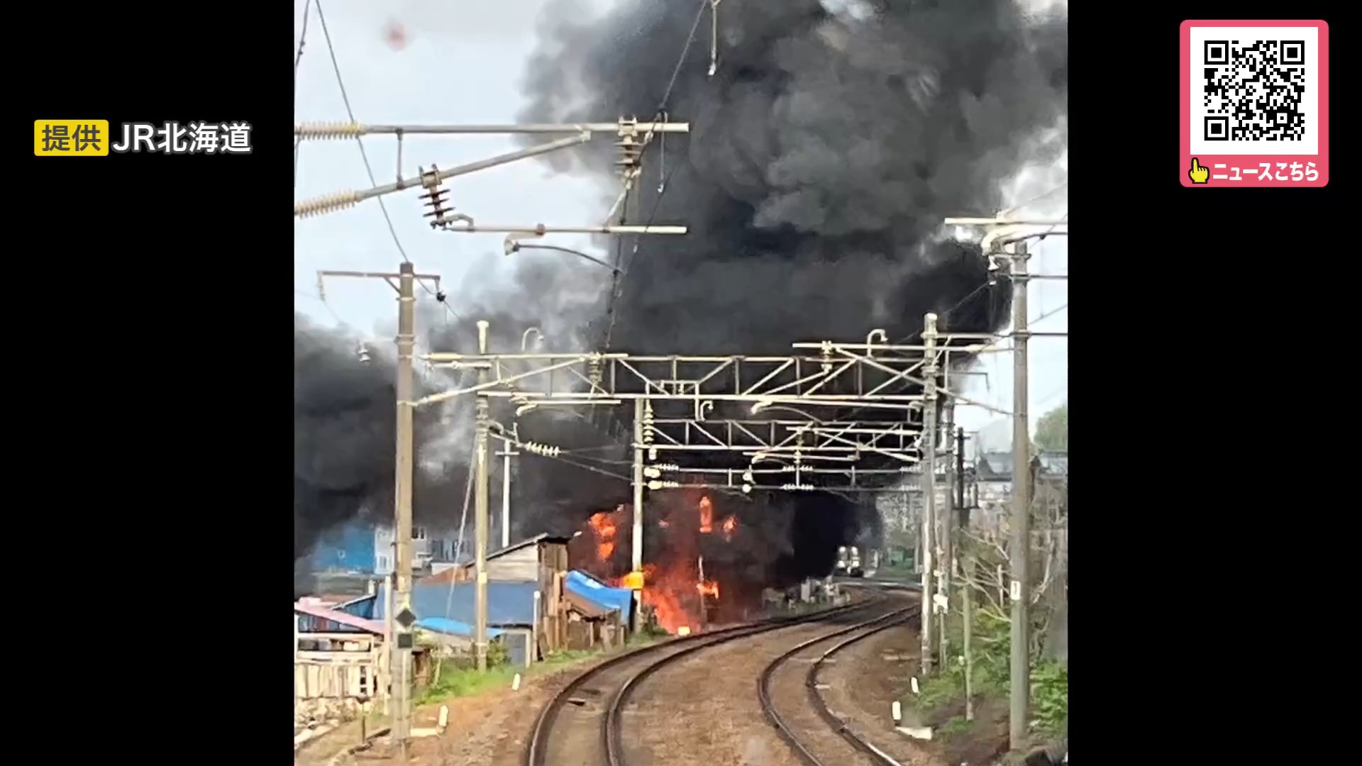 火事があった現場（提供：ＪＲ北海道）
