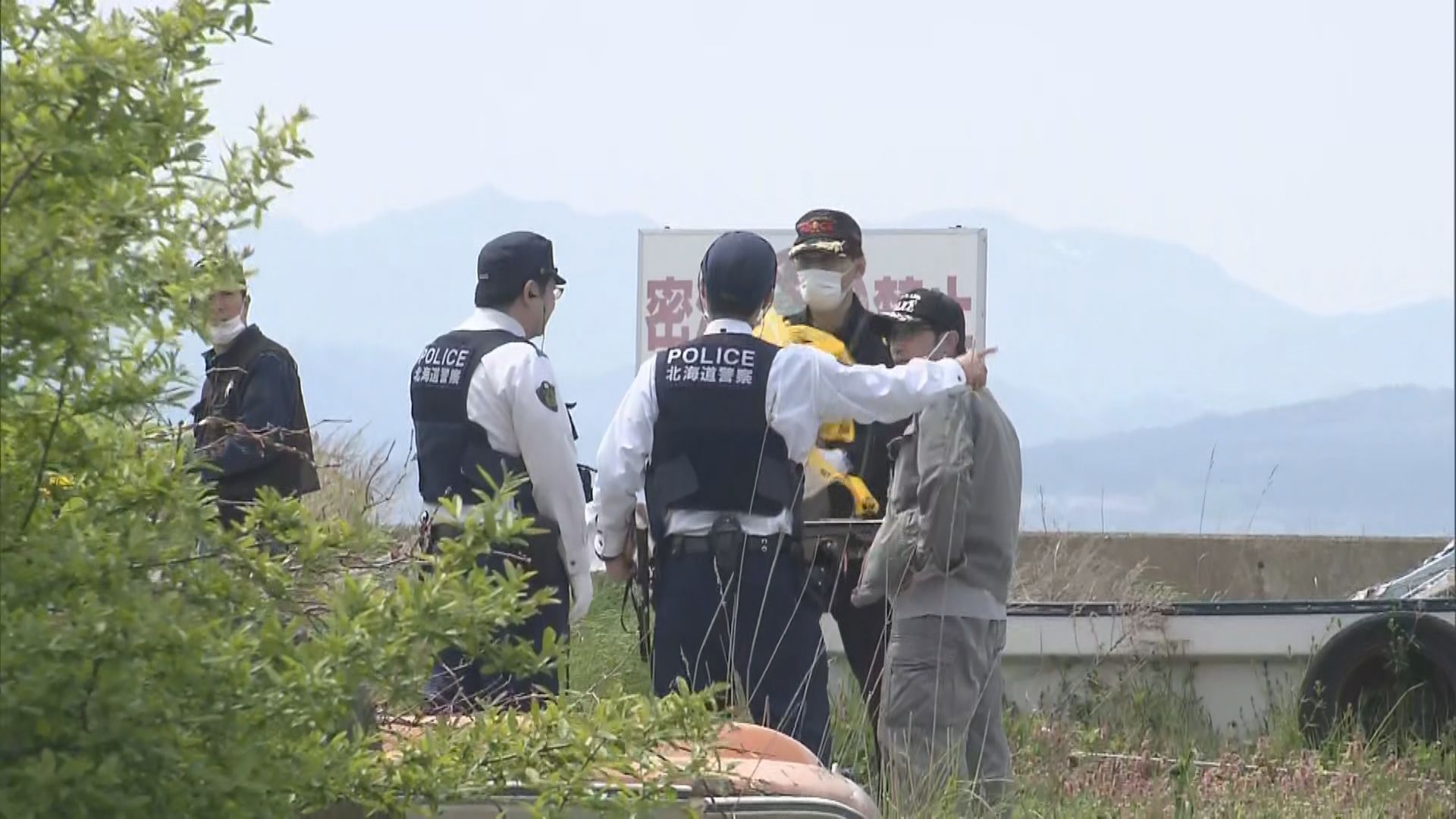 男性の遺体が見つかった現場（函館市入船町）