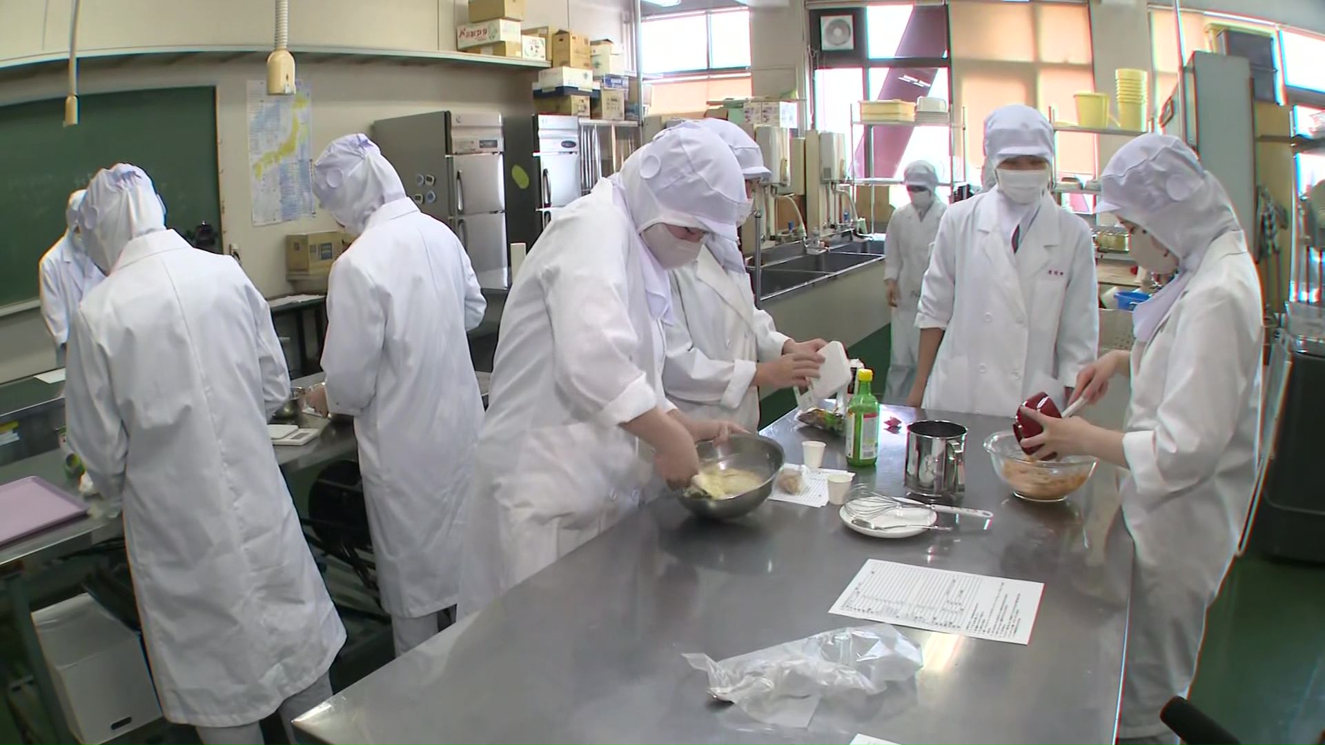 旭川市立大学短期大学部の食物栄養学科の授業