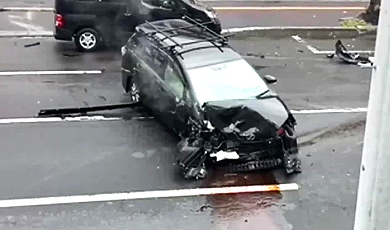 事故があった現場(撮影:視聴者)