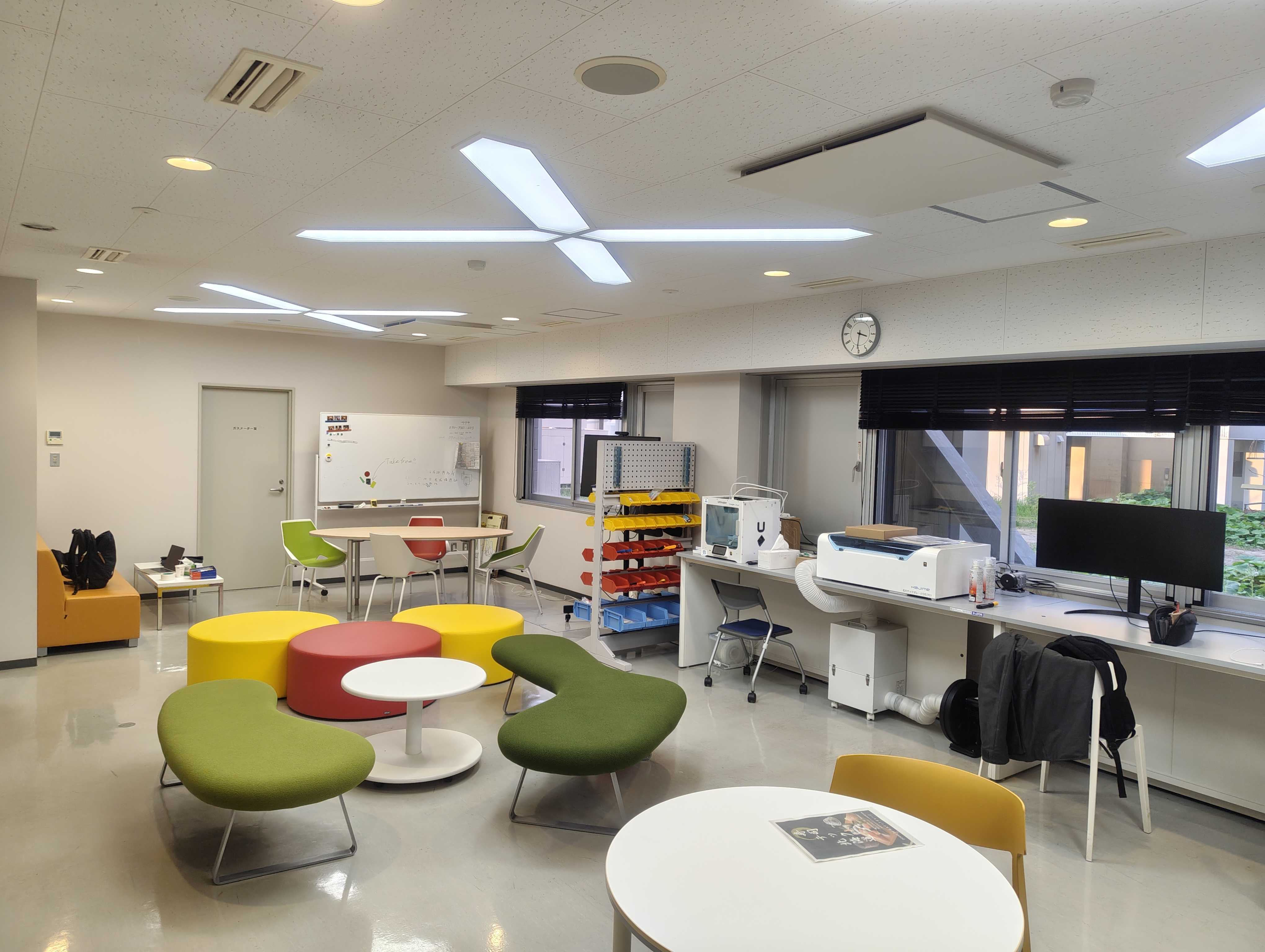 北海道大学構内に新たに設けられた「イノベーションデザインラボ」（北海道大学大学院教育推進機構提供）
