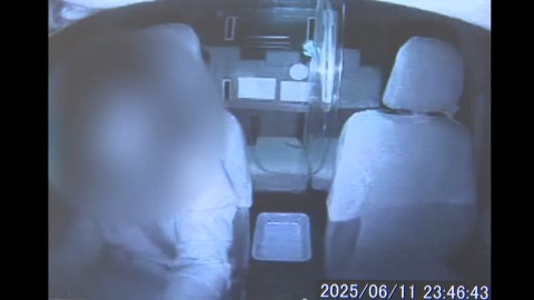 ドライブレコーダーには衝突の衝撃が…