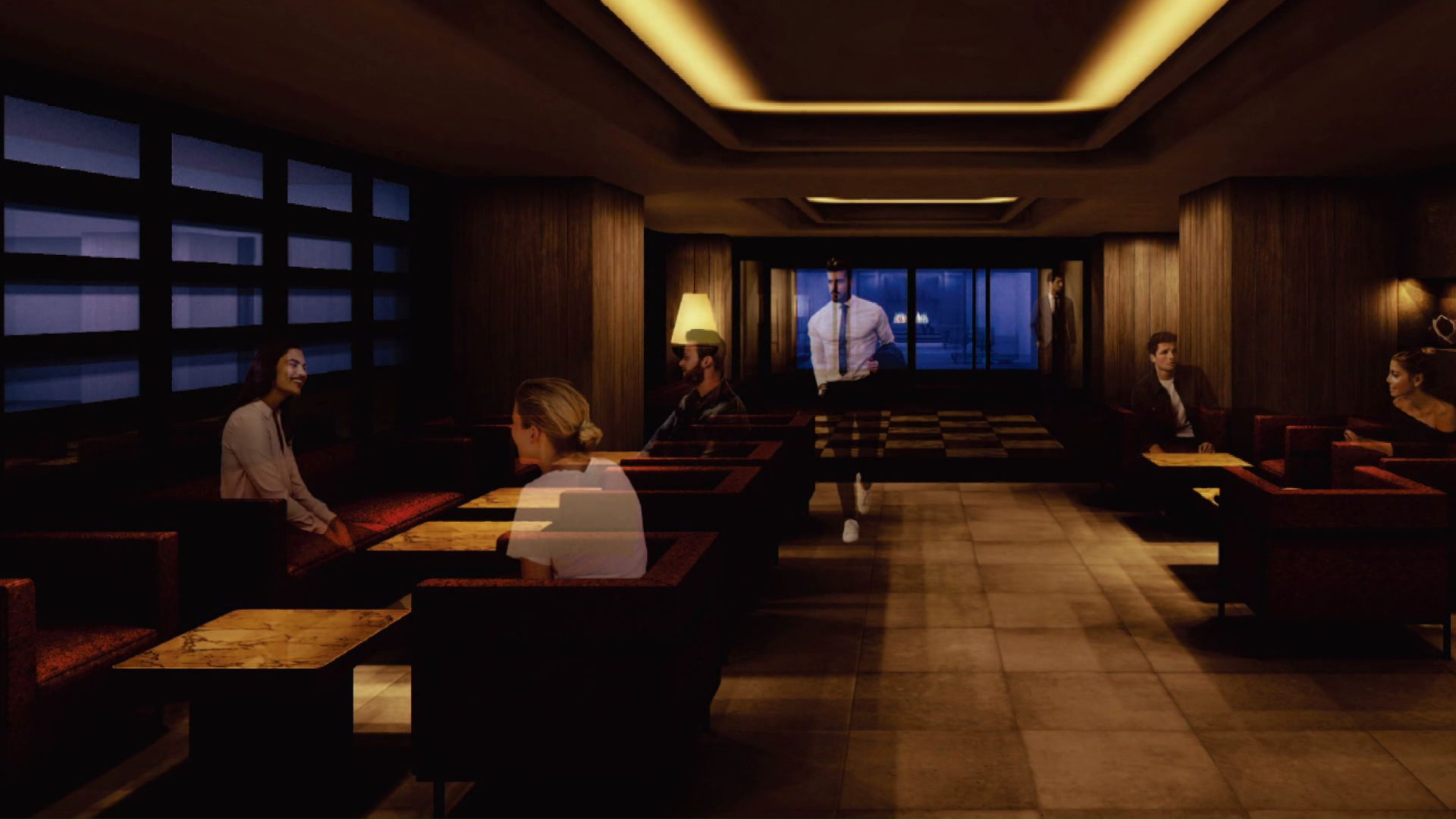 キングムーの内装を一部再利用(提供:日本エスコン)