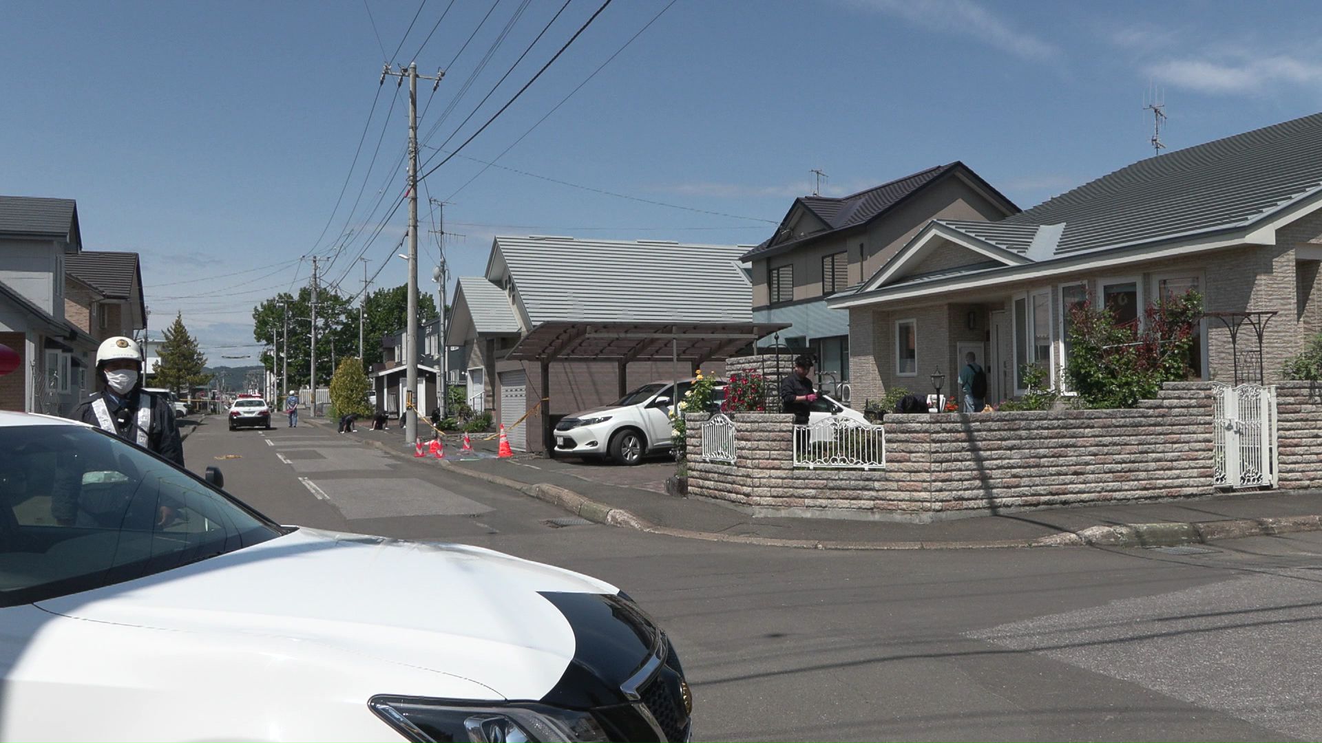 北見市の現場は閑静な住宅街