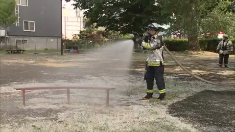 札幌南区の現場(14日)